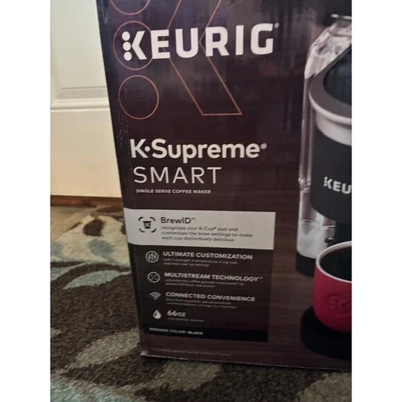 Keurig K-Supreme Smart Single Serve Coffee Maker in Black. RETAILS $119 - Picture 3 of 8